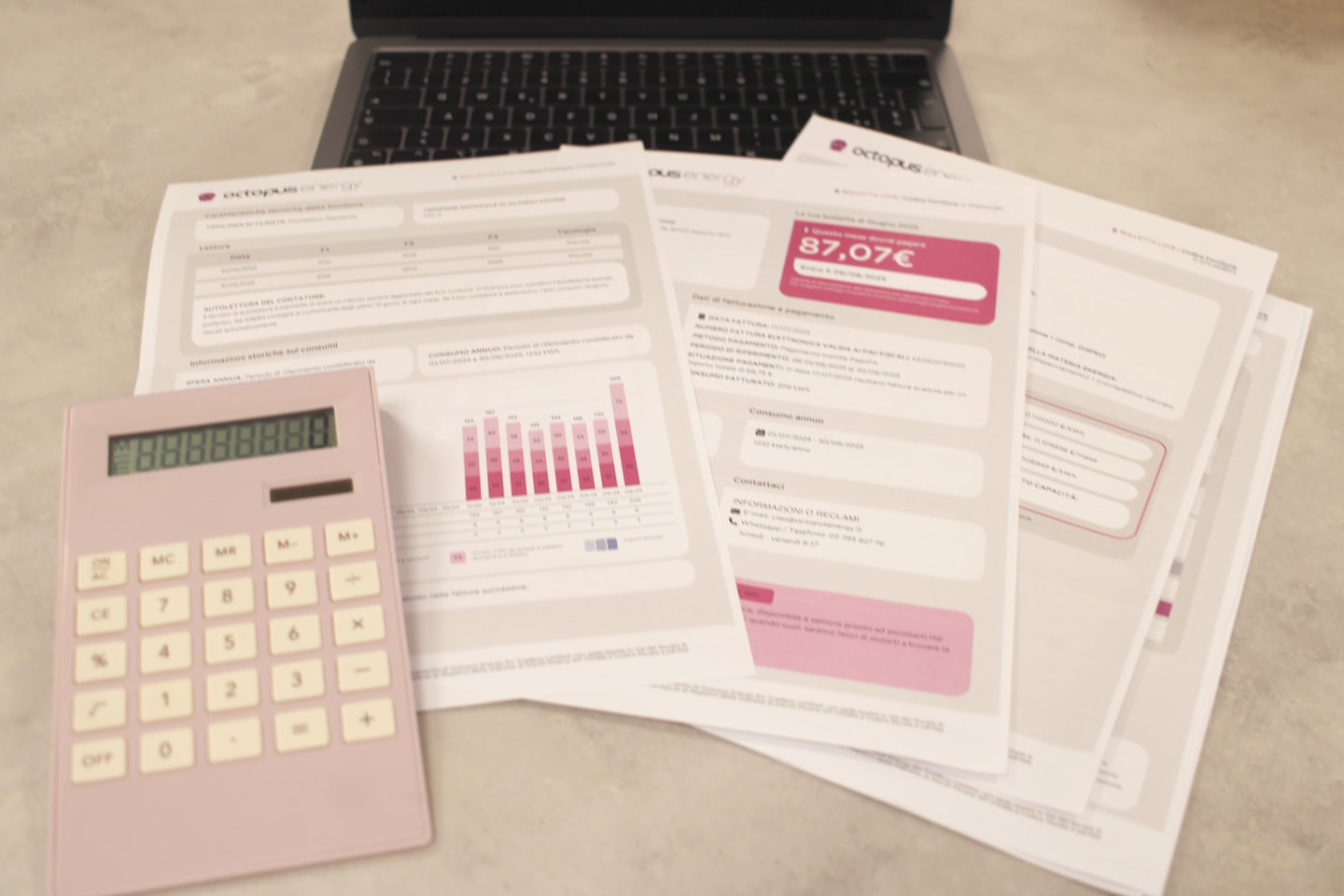 Calculator and tax documents on desk used during Business Tax Preparation Services for accurate financial filing.