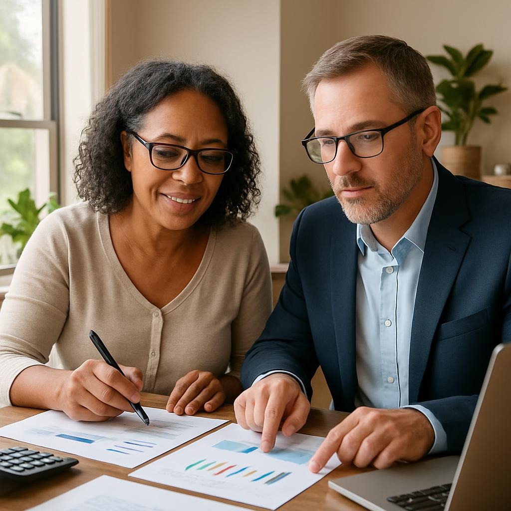 Business owner reviewing Strategic Financial Planning with accountant in Zephyrhills FL